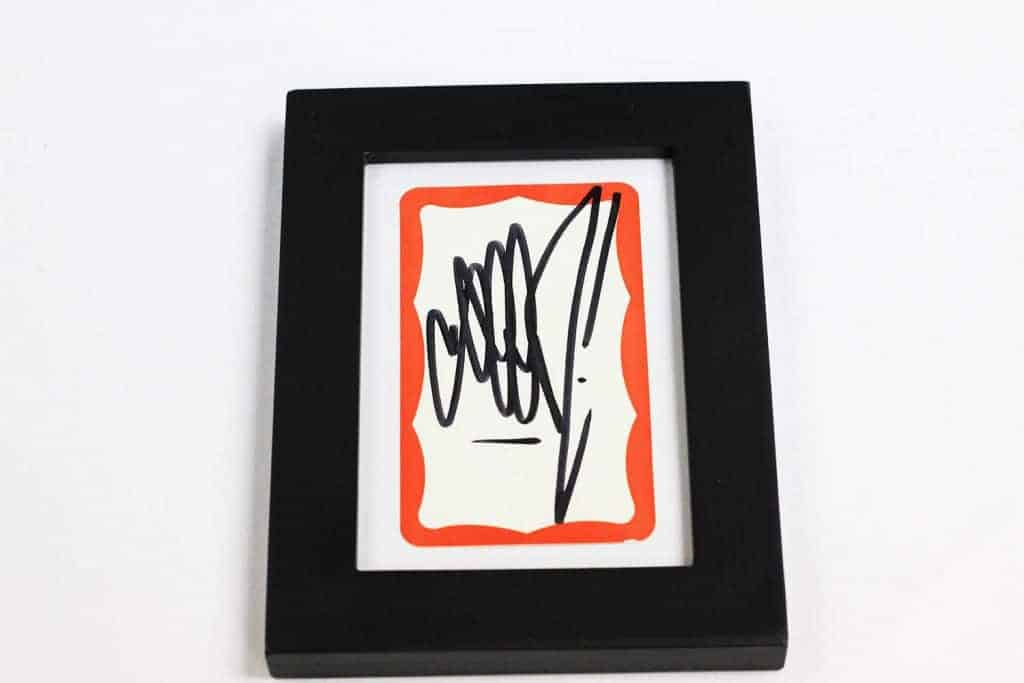 "It was a pleasure to meet the legend Seen, and we had to frame this one."