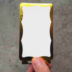 Eggshell Stickers - Gold Wavy