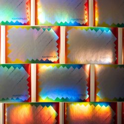 Handstyler Eggshell Stickers - Large Rainbow Scribble Hologram